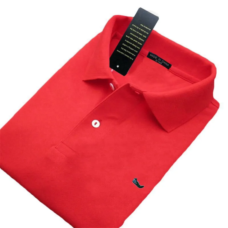 Top Quality 2022 Solid Color Mens Polos Shirts 100% Cotton Short Sleeve Casual Polos Hommes Fashion Summer Lapel Male Tops 811