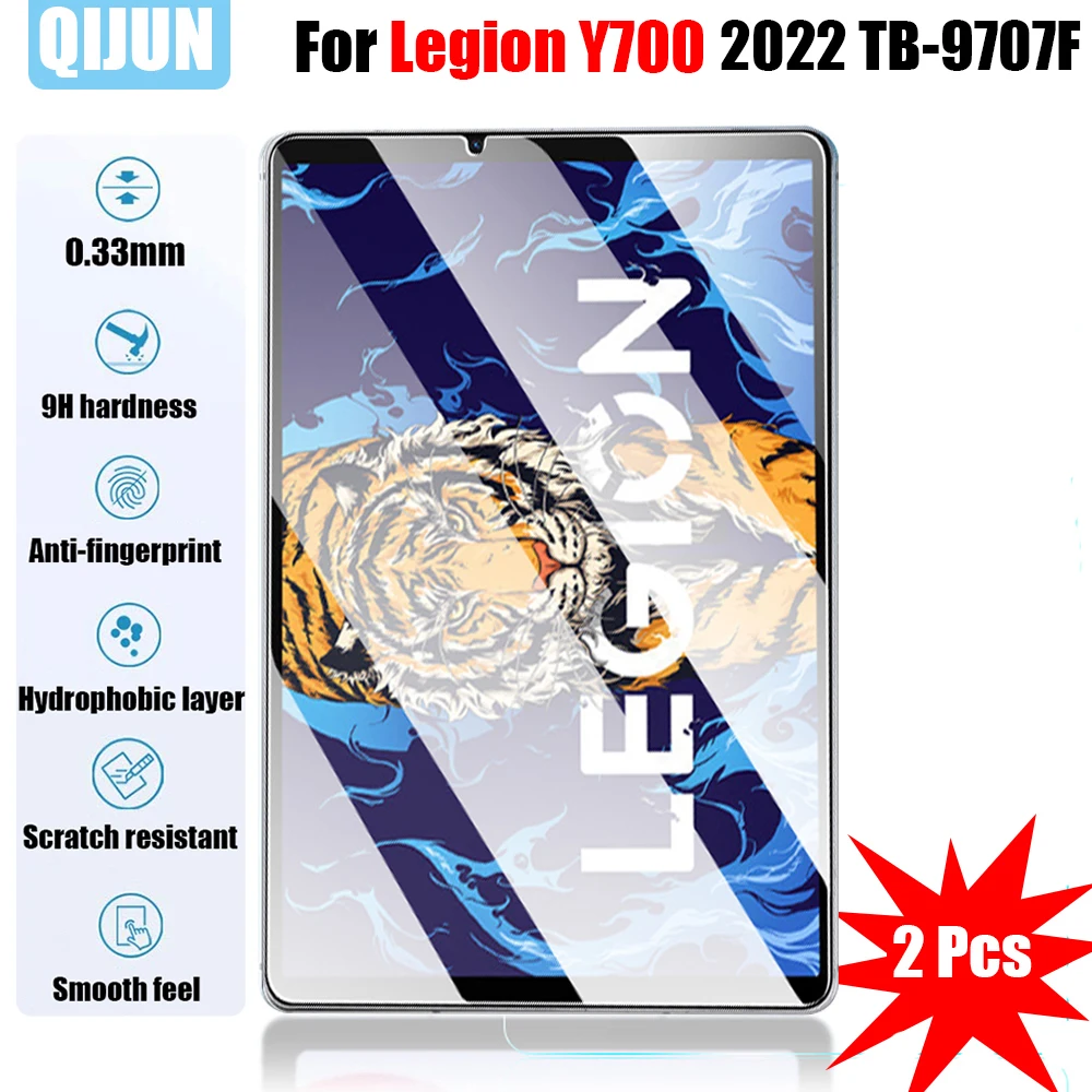 

Tablet Tempered glass film For Lenovo Legion Y700 Explosion Scratch proof membrane Anti fingerprint protective 2 Pcs TB-9707F