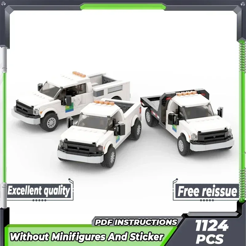 

City Truck Model Moc Building Bricks 8 Stud Speed Champion Truck Technology Modular Blocks Gift Christmas Toys DIY Sets Assembly