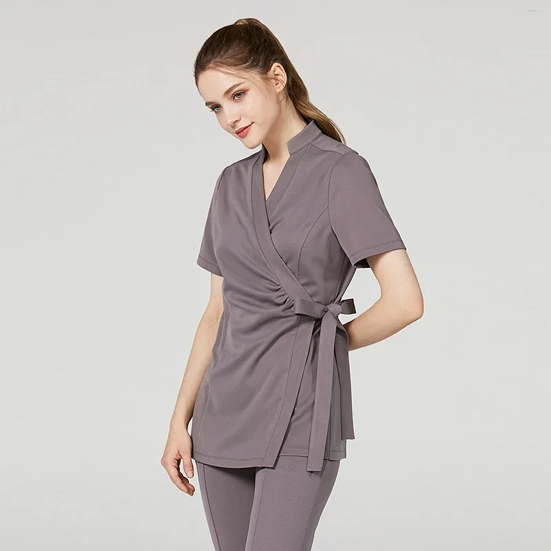 Beautician Work Clothes Set for Women Foot Bath Health Club Beauty Salon Skin Management SPA Uniform Wholesales Nurse Overalls