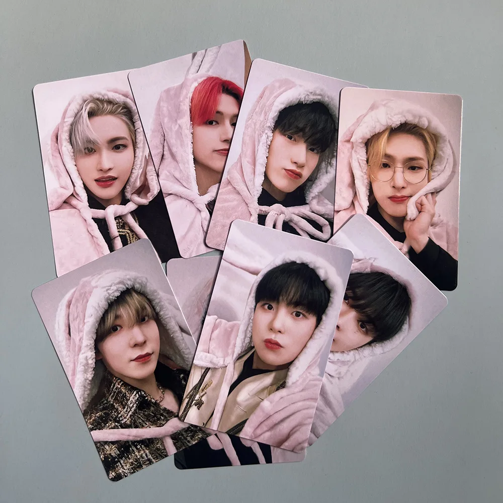 Carte KPOP ATEEZ LOMO, 8 pièces/ensemble, haute qualité, HD, impression double face, cartes photo, YUNHO SAN MINGI JONGHO Boom GChain ONG GérGifts