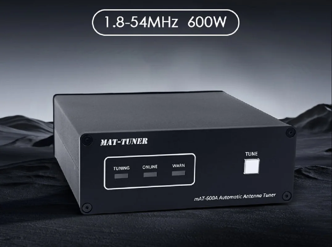 

​ mAT-600A 1,8-500 МГц 600 Вт SSB Универсальный автоматический антенный тюнер высокой мощности DC12-14V для коротковолновых радиостанций