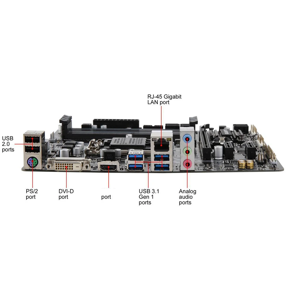 Für Gigabyte Z370M DS3H Z370 LGA1151 4 * DDR4 DIMM Slots 64GB 6 * SATA 3,0 Ports Micro ATX desktop-Motherboard Hohe Qualität