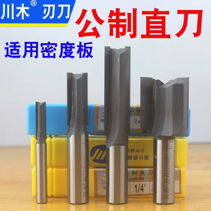 Kawaki-straight Woodworking Milling Cutter Straight Knife Densidade Board Especial de Dois Gumes Tamanho Grande Handle 624 mm