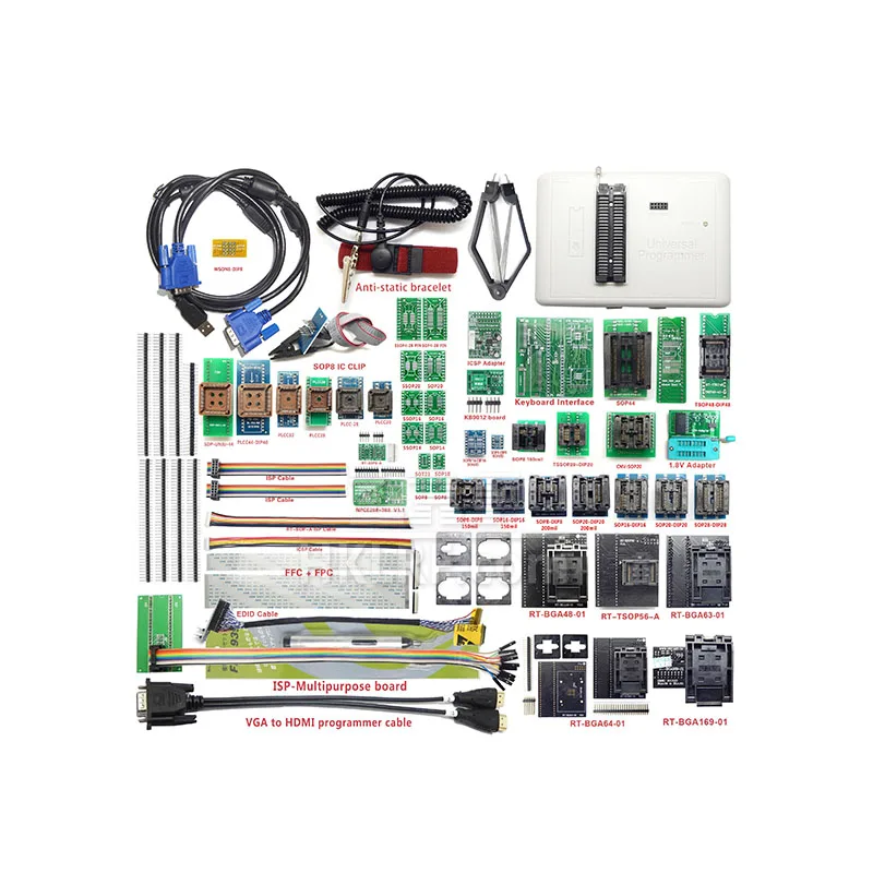 RT809H EMMC-NAND FLASH Programmer +55adapter Super All-around Combination