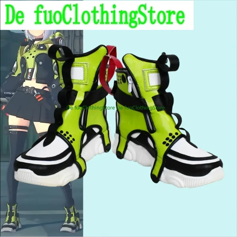 Defuo Anby Demara Zenless Zone Zero Cosplay Schoenen Laarzen Spel Anime Spel Rollenspel Halloween Party Props Schoenen Laarzen