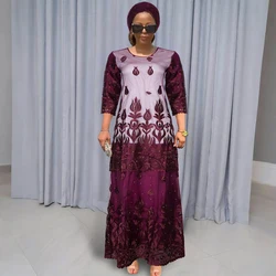 H&D African Dresses For Women Dashiki Lace Wedding Party Gowns Turkey Luxury Elegant Muslim Maxi Robe Outfits Church Clothes