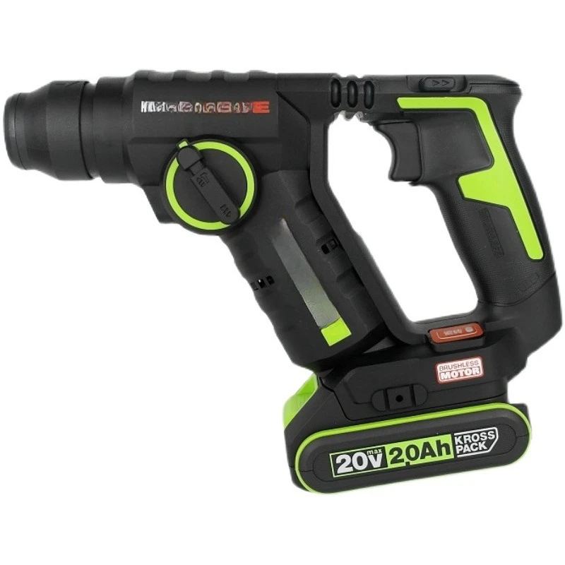 Industrial Grade Electric Hammer WU380S Lithium Battery Brushless Lightweight Rechargeable Concrete Impact Drill