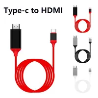 4K 1080P USB 3.1 Type C to HDMI-compatible Adapter Cable USB-C Cable Cable for Macbook Pro ChromeBook Pixel