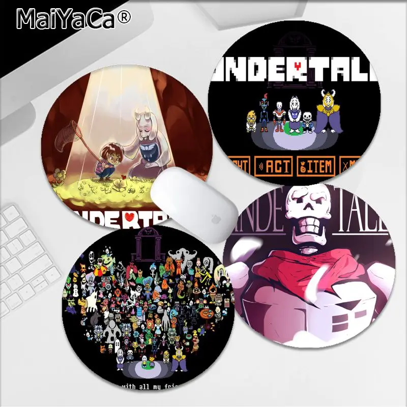 

Game Undertale Mousepad Round Custom Skin Office Computer Desk Mat Table Keyboard Big Mouse Pad Laptop Cushion Non-slip