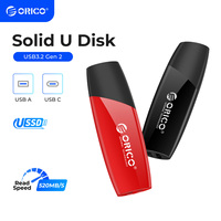 ORICO New Trend USSD Solid State U Disk 520MB/S High Speed Mobile SSD Pen Drive Type C 1TB 512GB 256GB 128GB USB Flash Drives