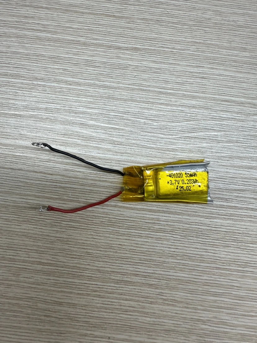 3.7V 401020 capacity lithium battery 55mAh intelligent positioning phone remote control with sufficient charging capacity