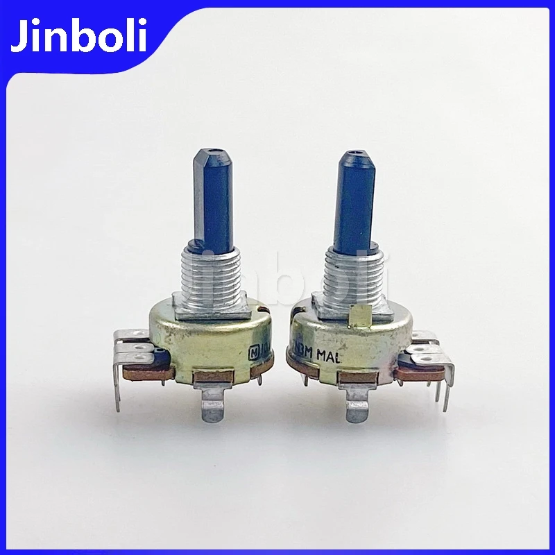 1PCS R161 Type B100K Single Speaker Amplifier With Midpoint Audio Treble And Bass Volume Potentiometer 3Pins D Shaft Length 20MM