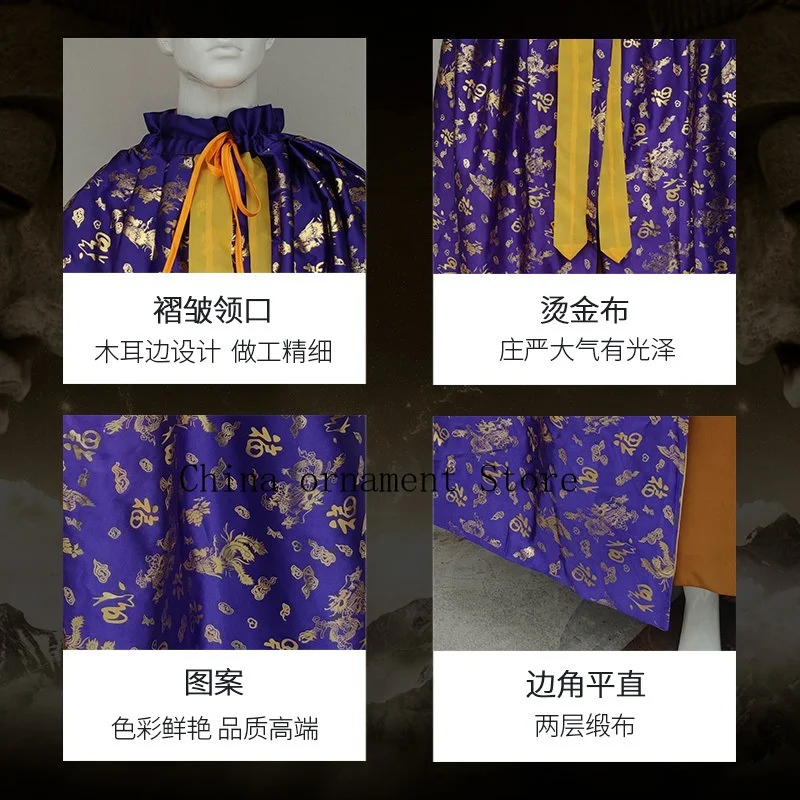 Small wholesale of gold-embossed fabric for Buddhist robes, shawls, and garments for Buddha statues and bodhisattvas; manufactur