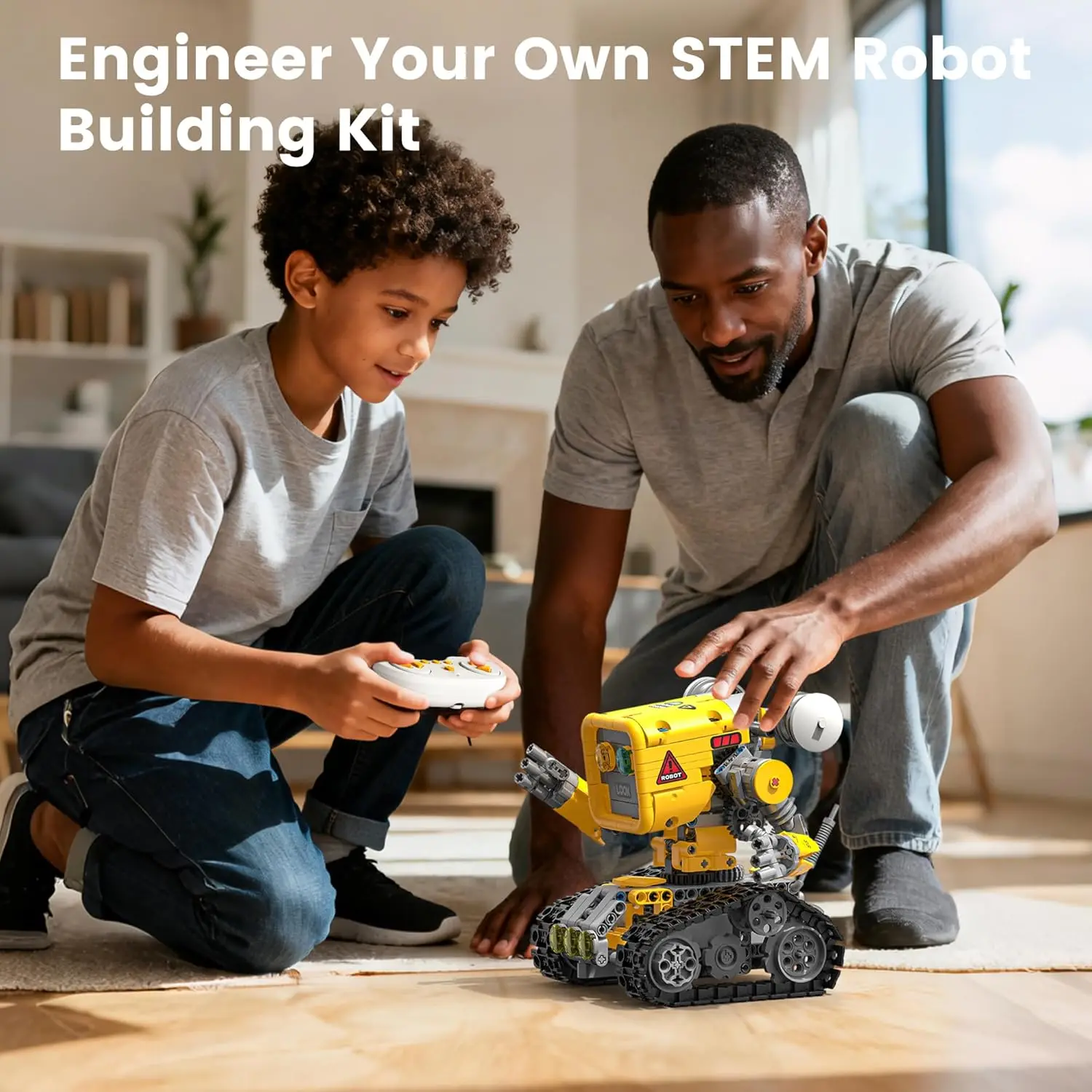 STEM RC Robot Building Kit 5 in 1, App & Remote Control, DIY Science Experiments for Kids Ages 8-12, Birthday Gift for 8 Year Old Boy