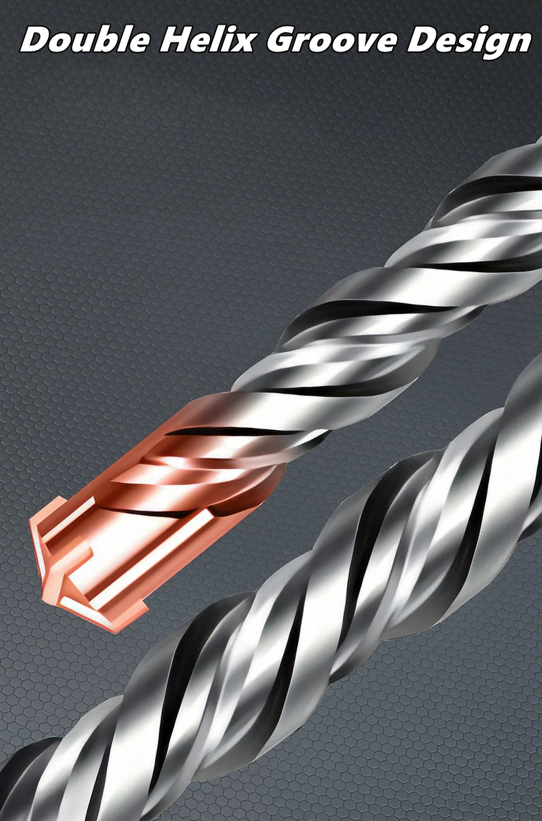 110/150/200 مللي متر مطرقة كهربائية لقمة ثقب عبر نوع سبائك الصلب التنغستن SDS زائد للبناء حجر الصخور الخرسانية