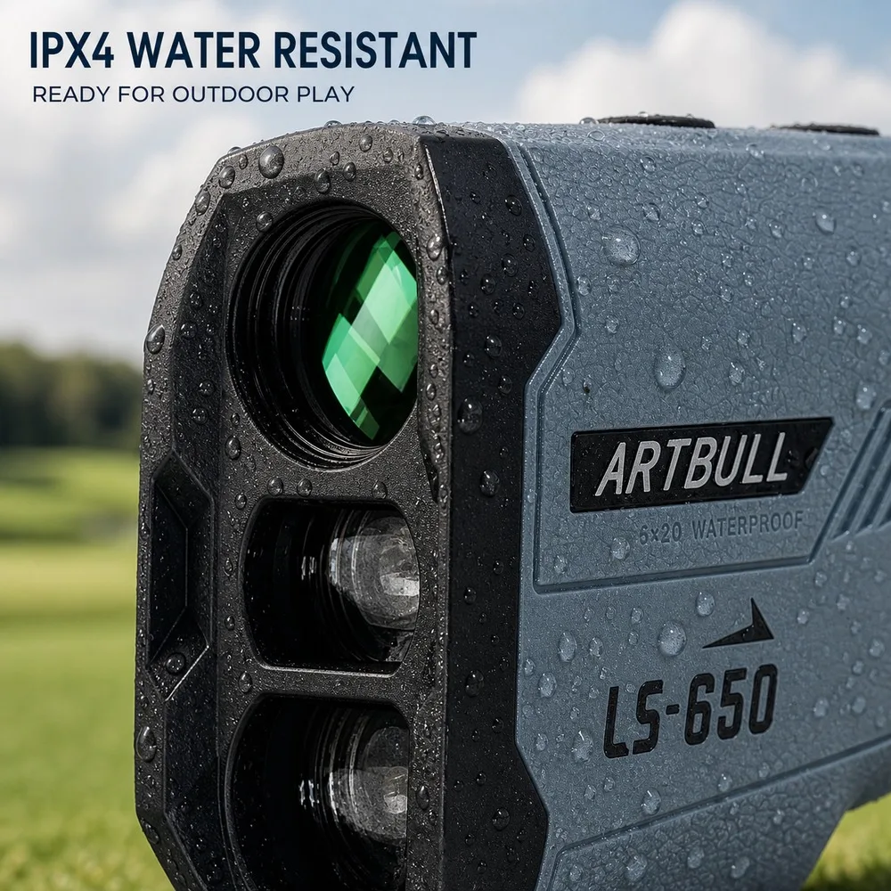 Golf Rangefinder 650m 6X20 Laser Distance Meter with Slope Mode Flag Lock Fast Measurement for Outdoor Sports view 3