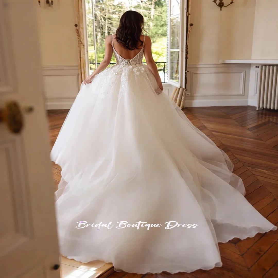 맞춤형 고급 스쿱 넥 비딩 섹시 머메이드 웨딩 드레스 2026 레이스 트럼펫 신부 드레스 베스티도 데 노비아