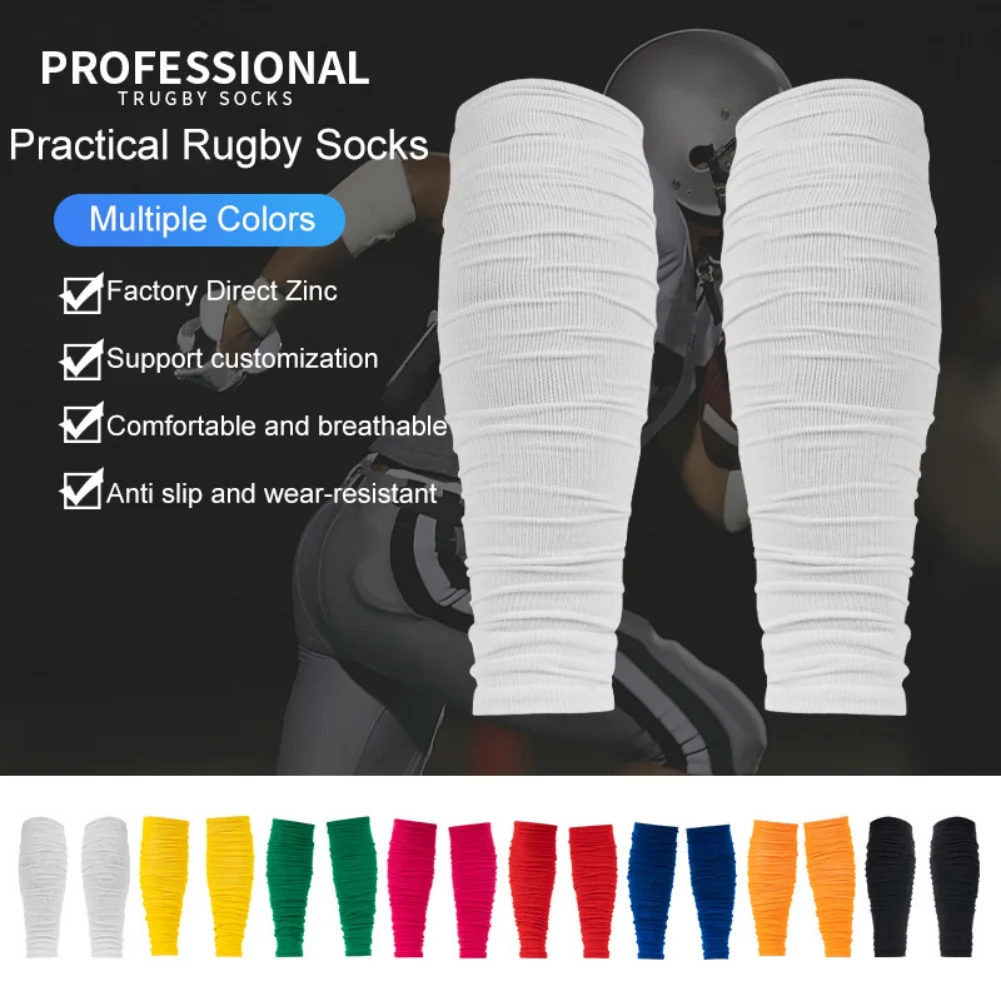 

1 Pair Hight Elasticity Long Tube Football Leg Cover Anti-Friction Protection Calf Socks Adult Teen Soccer Shin Guard Sleeves