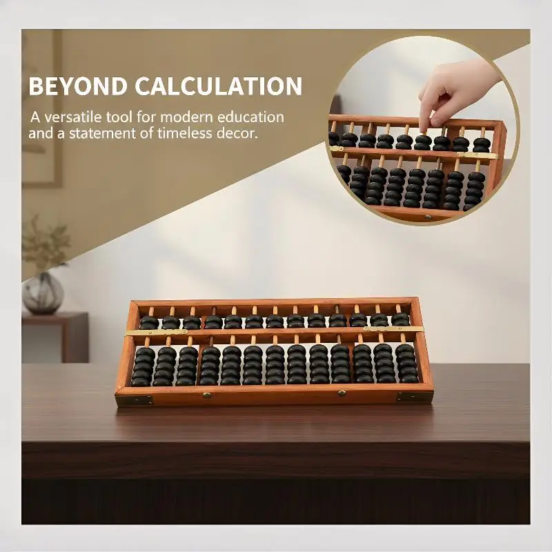 1 Calculation and Counting Tool Soroban Student Teacher Accountant Office Clerk Portable Chinese 13 Rank Abacus