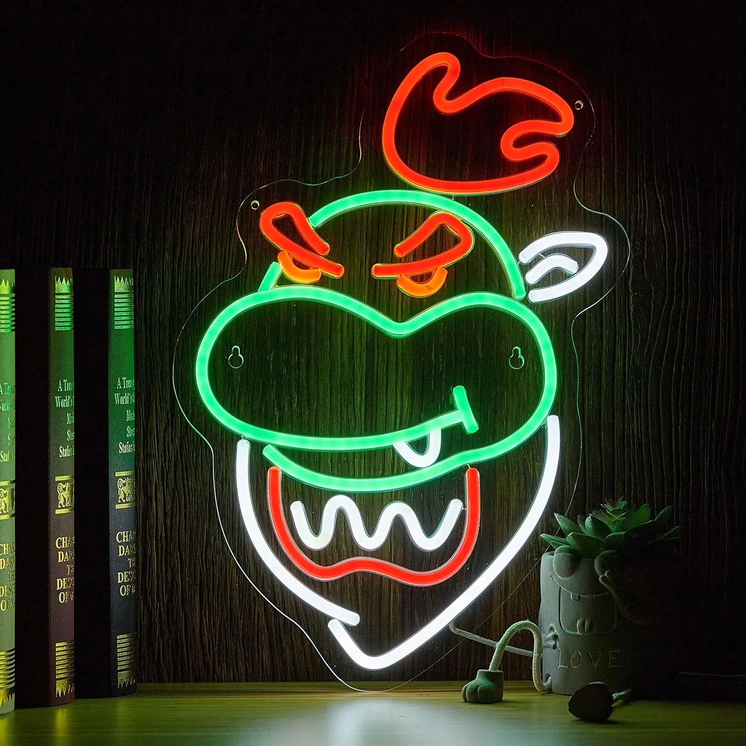 Gamer LED Neon Sign Bowser Neon Light for Gaming Room Bedroom Man Cave Bar Party Arcade Gaming Gift for Teen USB Powered