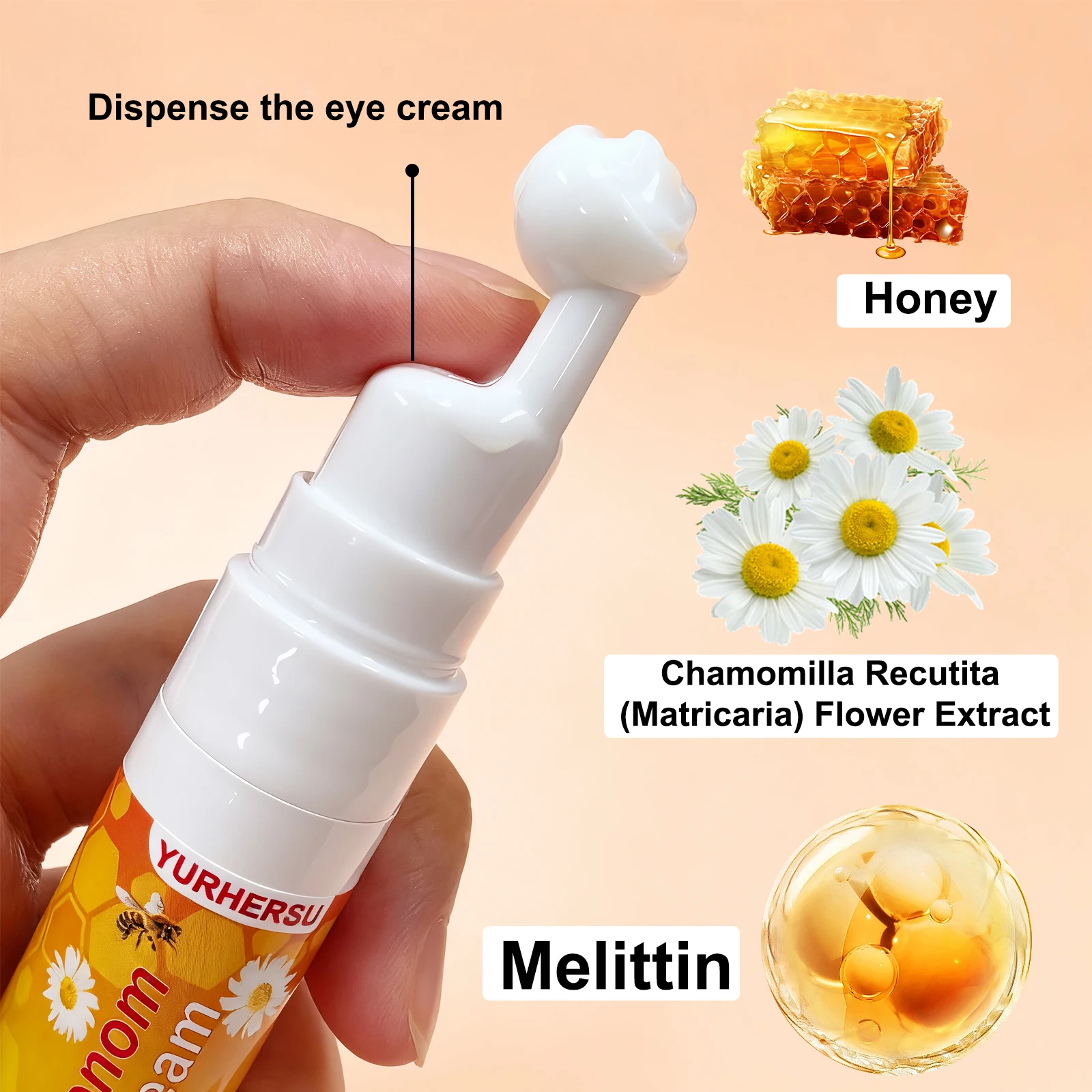 Bee Venom Eyes Cream Stick Dark Circles Remove Eye Bags Under Eye Hyaluronic Acid Moisturizing Serum Against Puffiness Eye Care