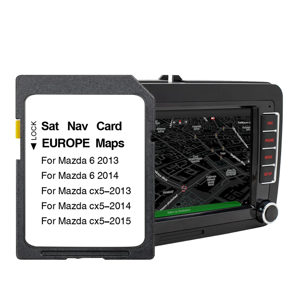 

for Mazda 6 CX-5 Vehicle SD GPS Card Update Maps 2025 Version Navigation System EU UK Sat Navi Accessories Free Shipping