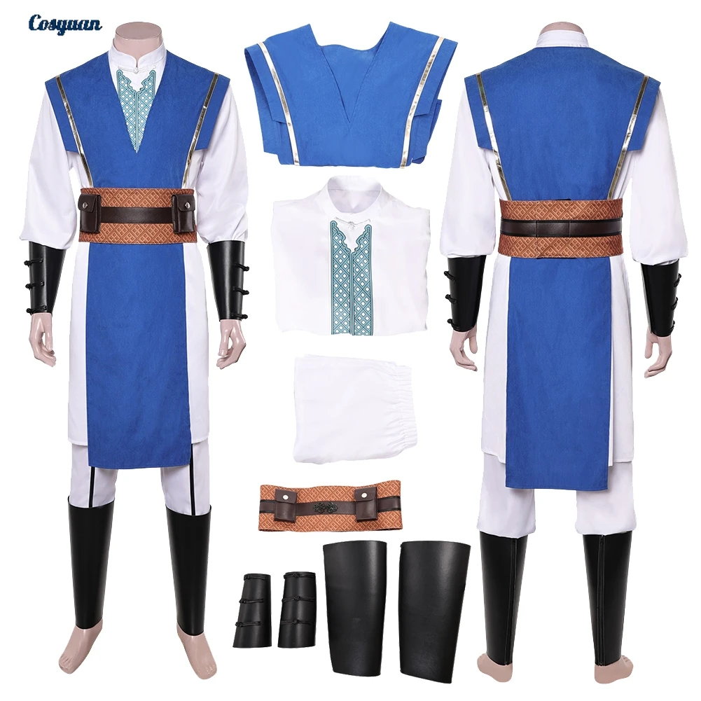 

Игра Mortal Kombat 2, косплей Lord Raiden, одежда, топ, брюки, вечерние маскировки, мужской костюм для ролевых игр на Хэллоуин, карнавальные наряды, костюмы