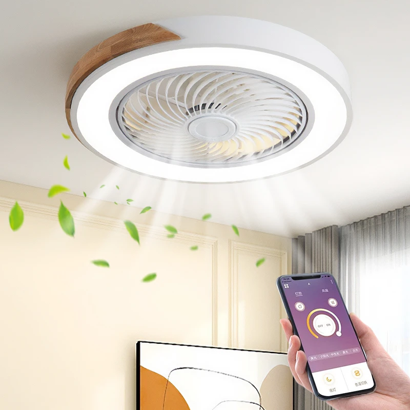 luz do ventilador do soquete para cozinha ventilador silencioso eletrico com led de luxo sistema de sala fria 01