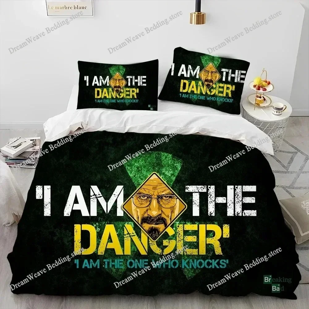

3D Breaking Bad Walter Hartwell Comforter Bedding Set,Duvet Cover Bed Set Quilt Cover Pillowcase,king Queen Size Bedding Set Boy