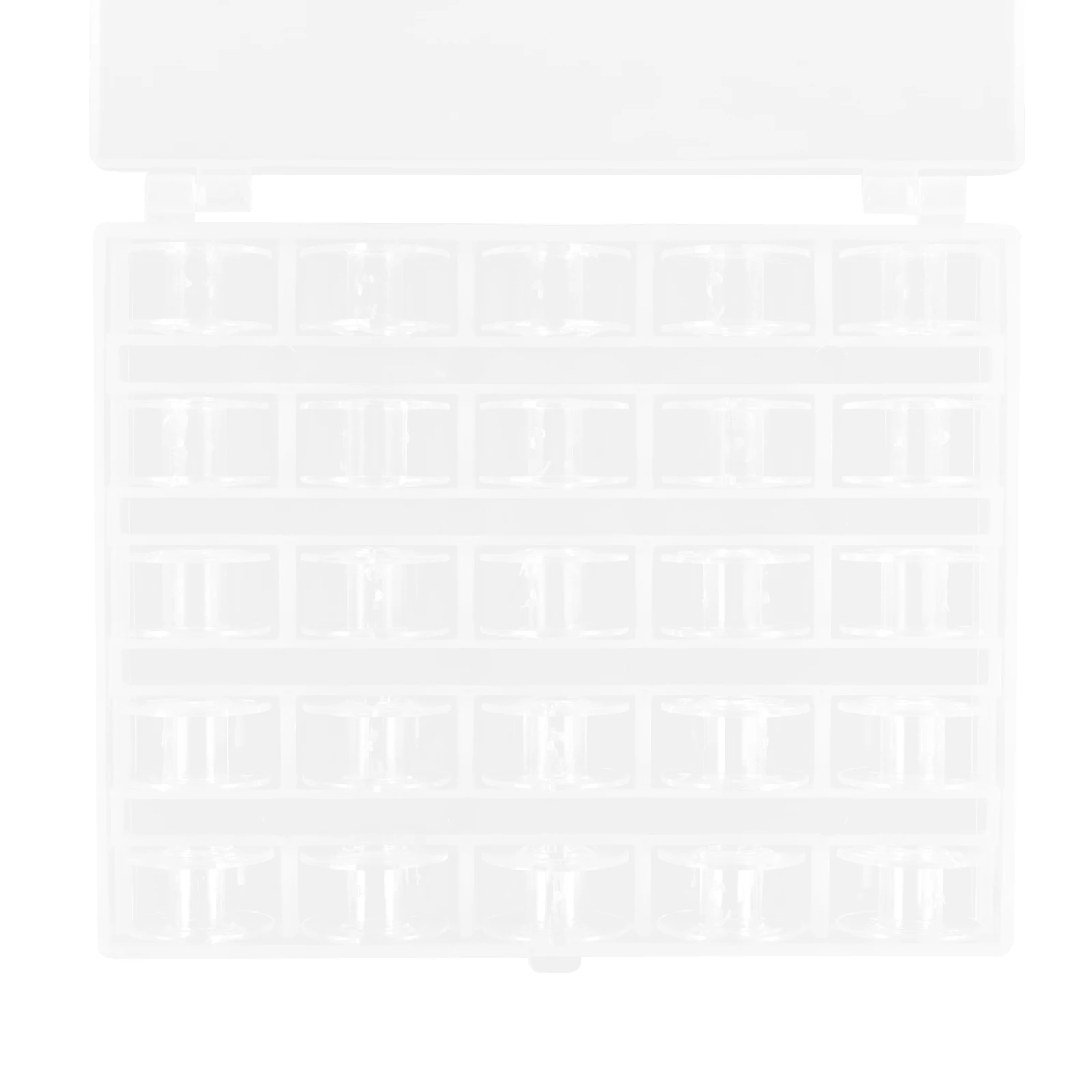 

1Set Clear Bobbin Organizer Plastic Sewing Machine Bobbins Transparent Durable Bobbin Case Wear-Resistant Thread Spools