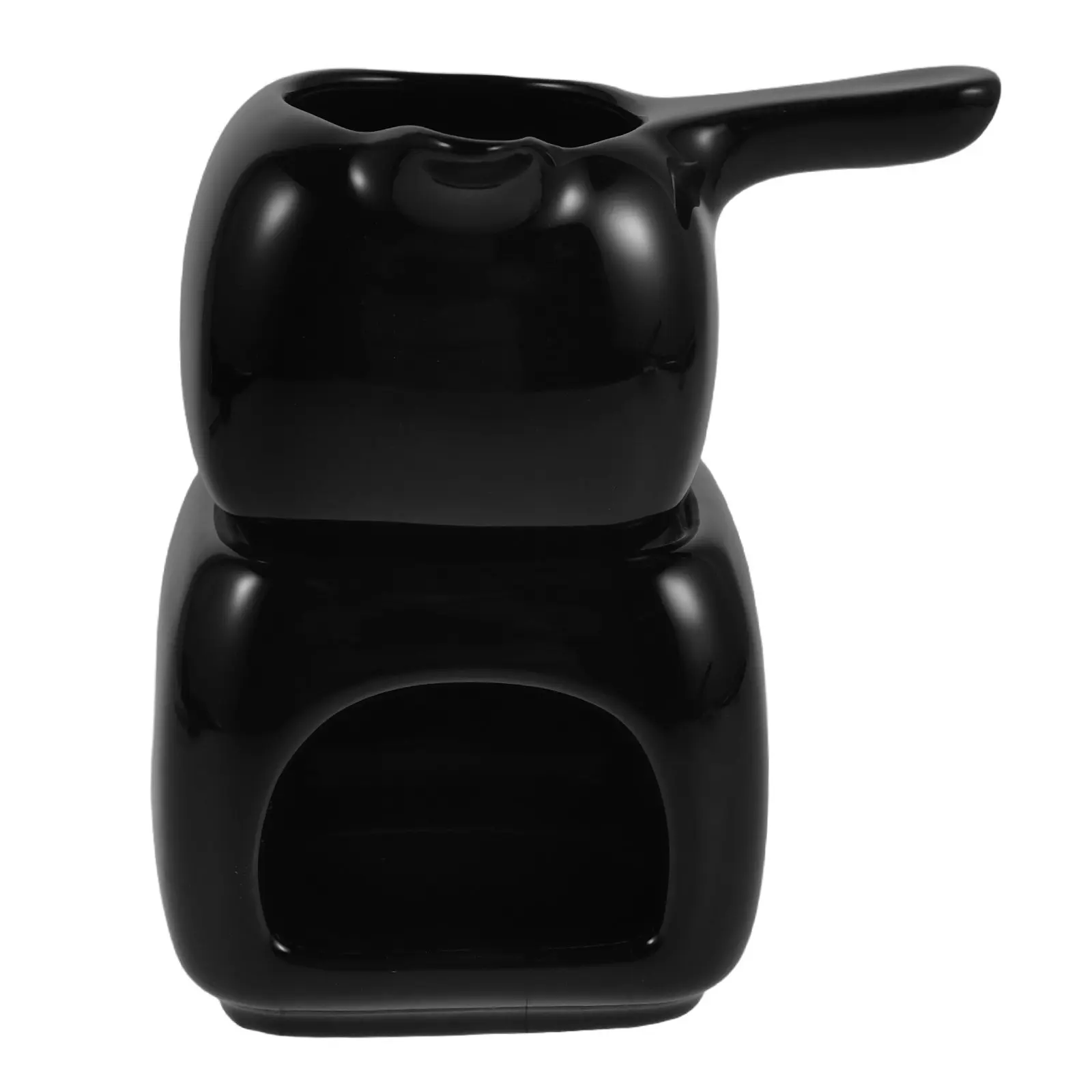 

Ceramic Essential Oil Diffuser Burner Black Aromatherapy Aroma Diffuser Decorative Aroma Burner for Home Bedroom Housewarming