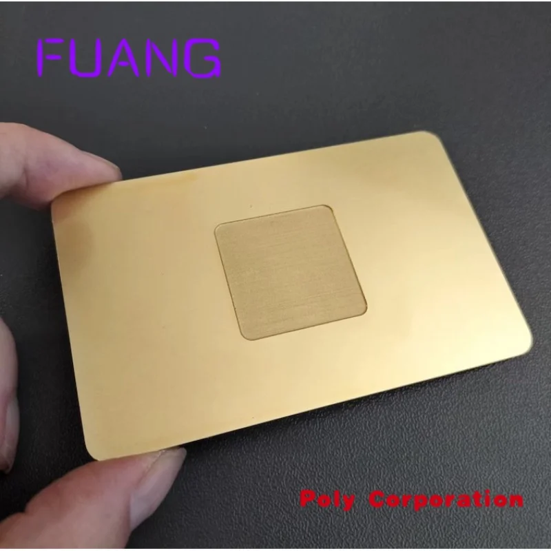 Custom  New Design High Quality Blank Stainless Steel Brass NFC Metal Business Card