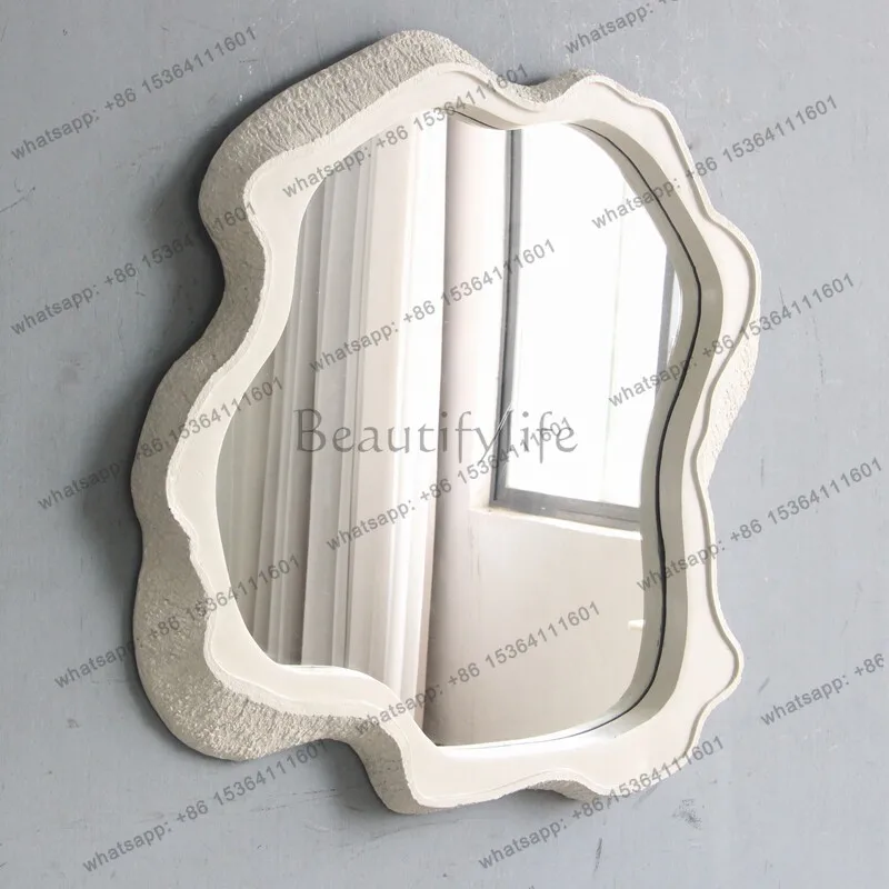 zj.mini makeup dressing glass mirror flip toilet European mirror