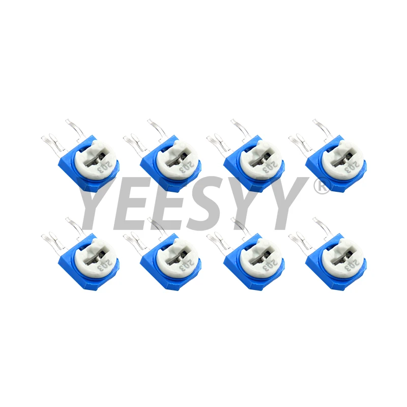 65PCS Trimmer Potentiometer RM063 ปรับความต้านทาน 1K 5K 10K 20K 50K 100K 500K 1M 100R ~ 1M Potentiometers Variable Resistors