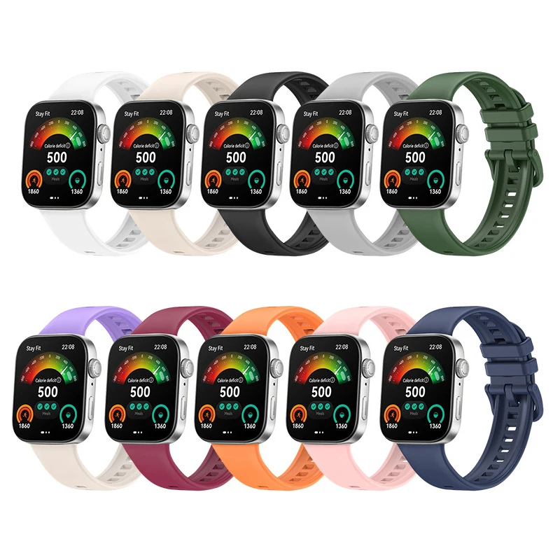 سوار سيليكون لساعة هواوي ، سوار حزام رياضي ، واقي شاشة ، حزام ساعة بديل Fit3