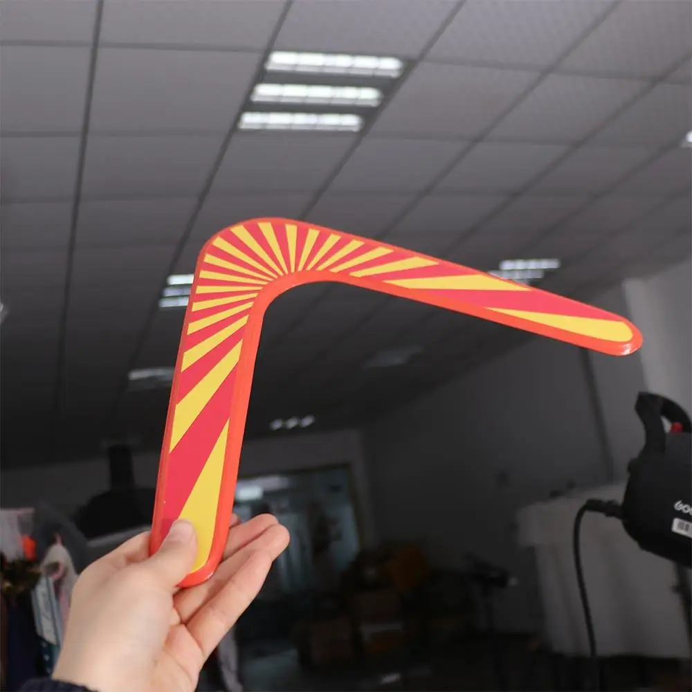 Attrezzatura sportiva per l'educazione precoce Giocattolo interattivo Canguro Boomerang Boomerang Giocattolo Boomerang volante a forma di V