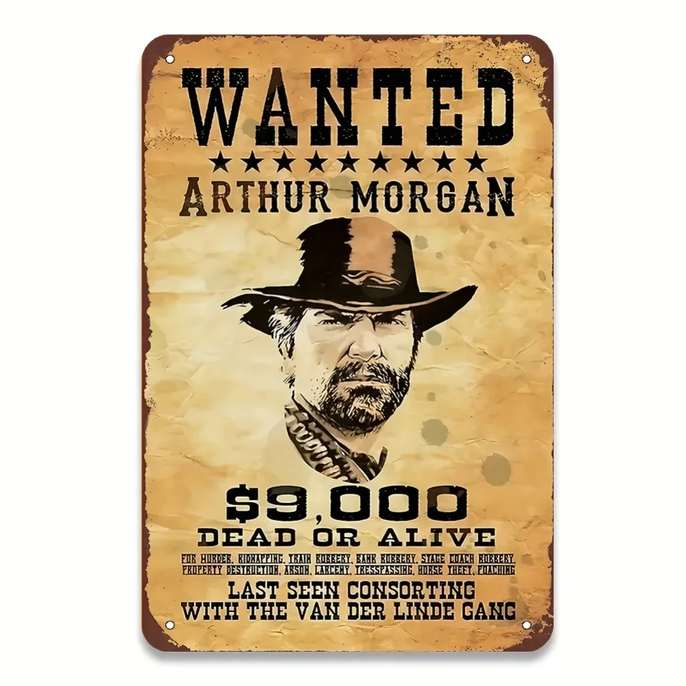 Arthur for MORGAN  Dead On Alive Poster  Home Bar Game Room Decor  Art Gift  Print Wall