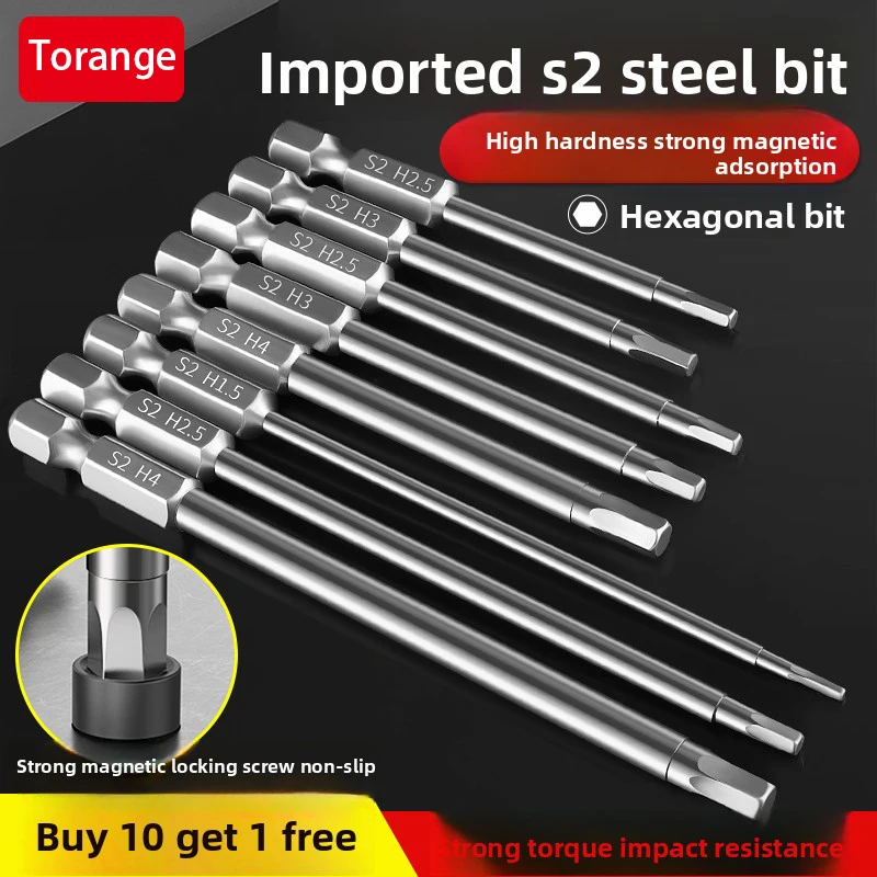 

Электрическая шестигранная отвертка, пневматическая ветровая отвертка, шестигранный наконечник отвертки, ручная дрель из легированной стали S2, головка