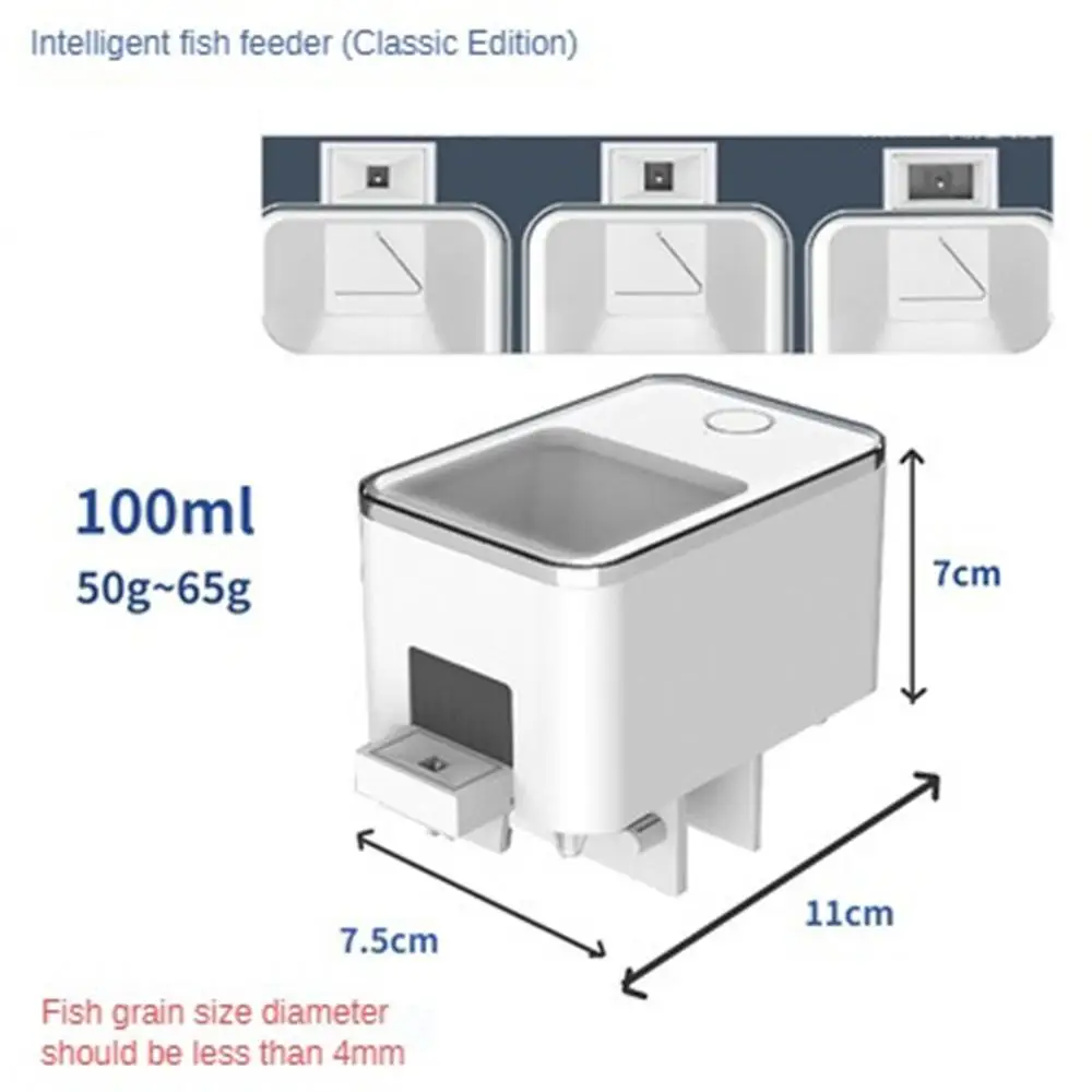 Automatic Aquarium Fish Tank Feeder Timing/Wifi Wireless Smart Phone App Intelligent Speaker Voice Remote Control Fish Feeding