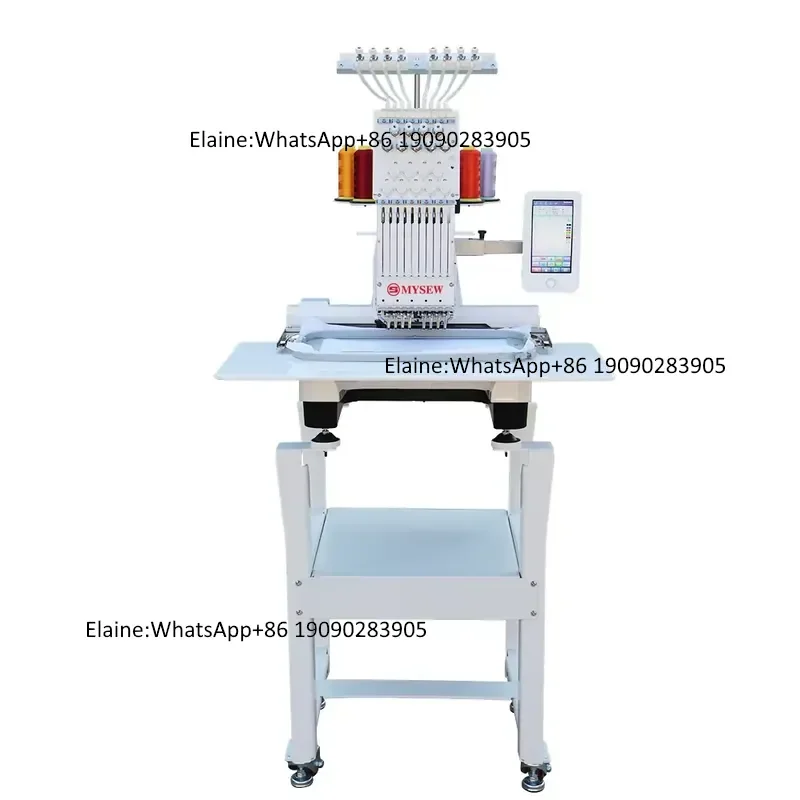 MFS800 9Needles One Head Automatic Multifunctional High-Speed Industrial Computerized Clothes Embroidery Machine for Sale