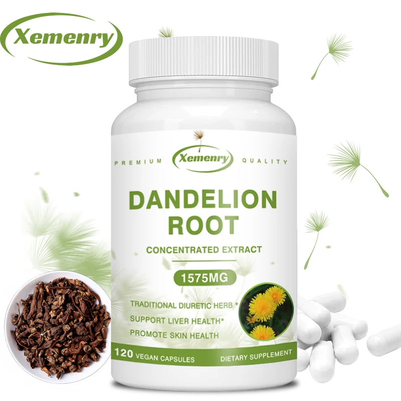 Dandelion Root 1575 Mg High Potency Per Serving Traditional Diuretic To Support Overall Health and Well-Being - 120 Capsules