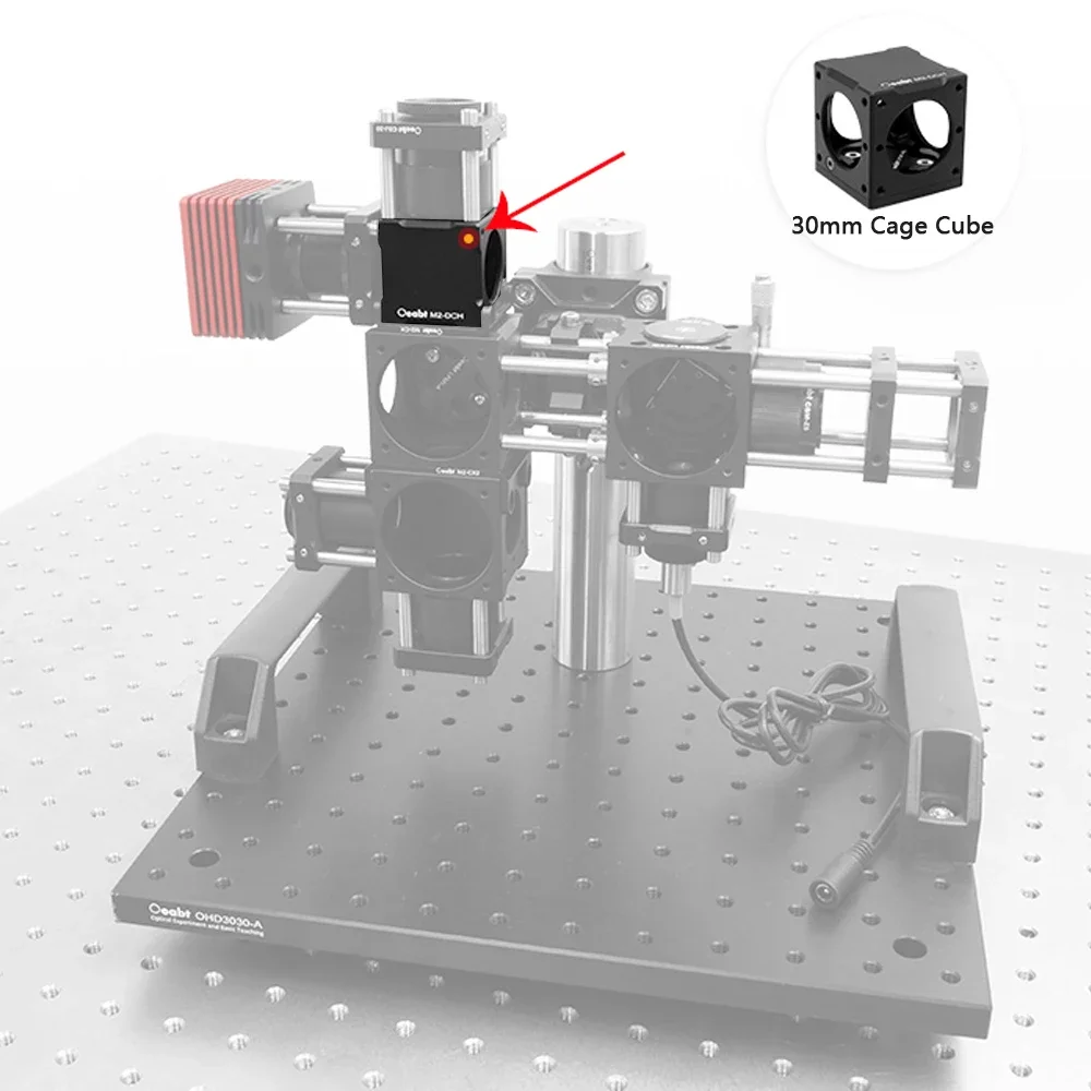 M2-DCH 30mm Cage Type Cubic Rectangular Dichroic Filter Mounting Base Optical Fixture Cage Type System