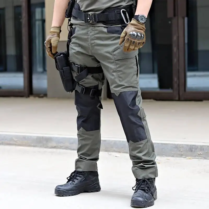 

New Tactical Summer Work Pants Outdoor Multi Pocket Tear Resistant Camo Trousers Men Clothing