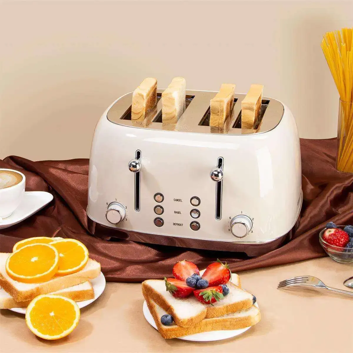 New style chinese guangdong red kitchen electric cake maker automatic domestic home use bread maker