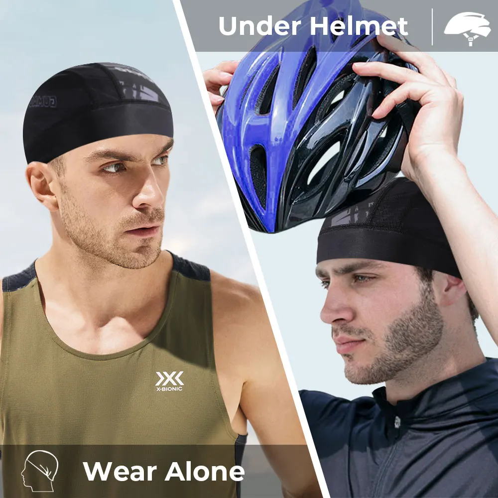 Summer Quick Dry Cycling Cap Anti-UV Hat Running Bicycle Headwear Helmet Liner Outdoor Sports Riding Bike Beanies Hats Men Women