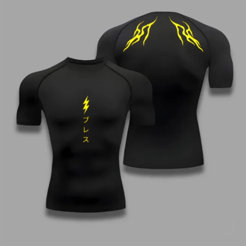 Anime berserk compressão camiseta dos homens de fitness apertado manga longa esporte t camisa treinamento jogging camisas ginásio roupas esportivas secagem rápida