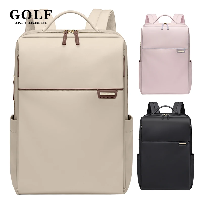 GOLF Female Backpack Work 16 inch Youth Women\'s Backpacks Elegant Aesthetic Laptop Back Pack Bags Fashion Lady Bag Waterproof