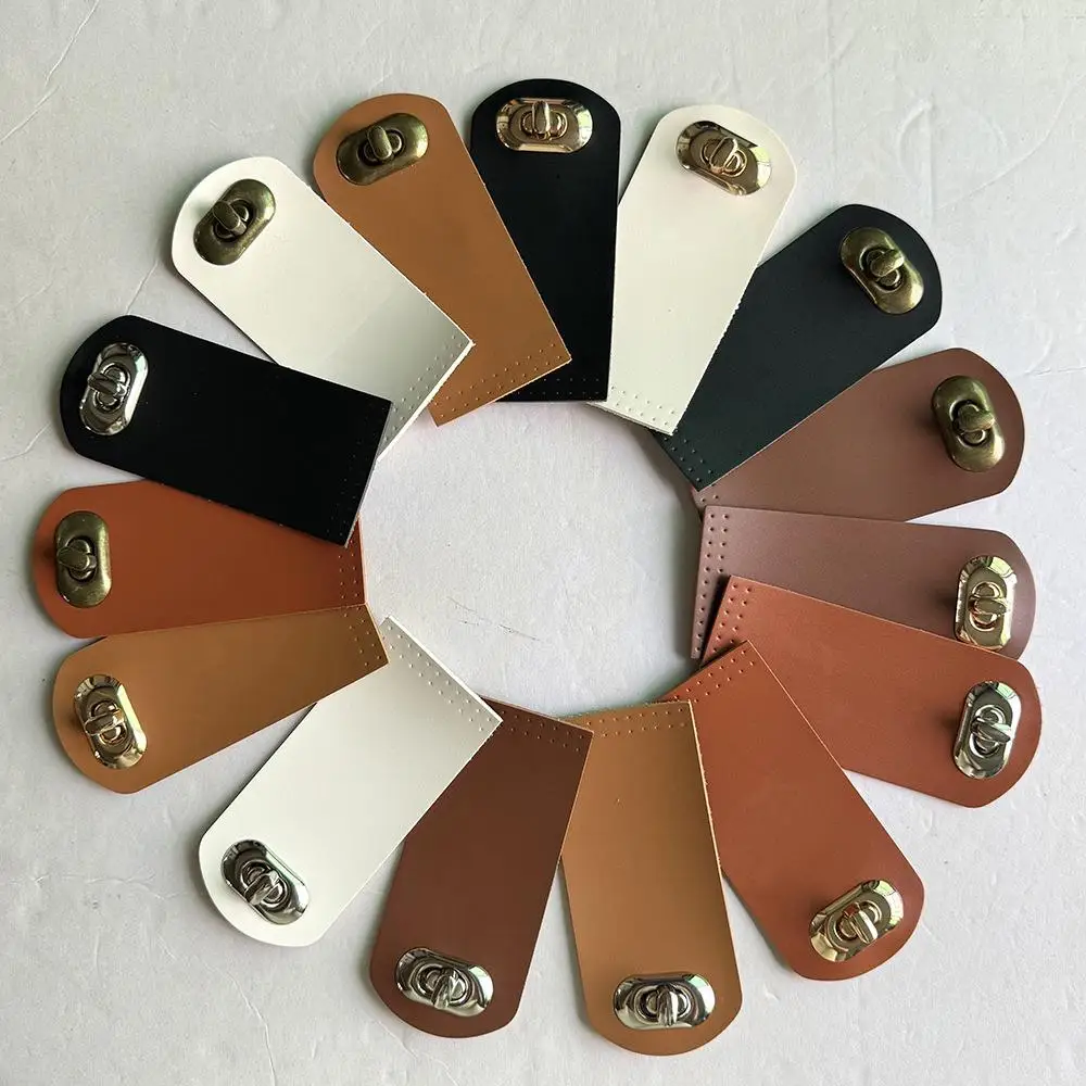 

Buckles Sewing PU Leather Purse Card Pack Buckle for DIY Handbag Accessories Replacement Handbag Purse Hasp Sewing Accessories