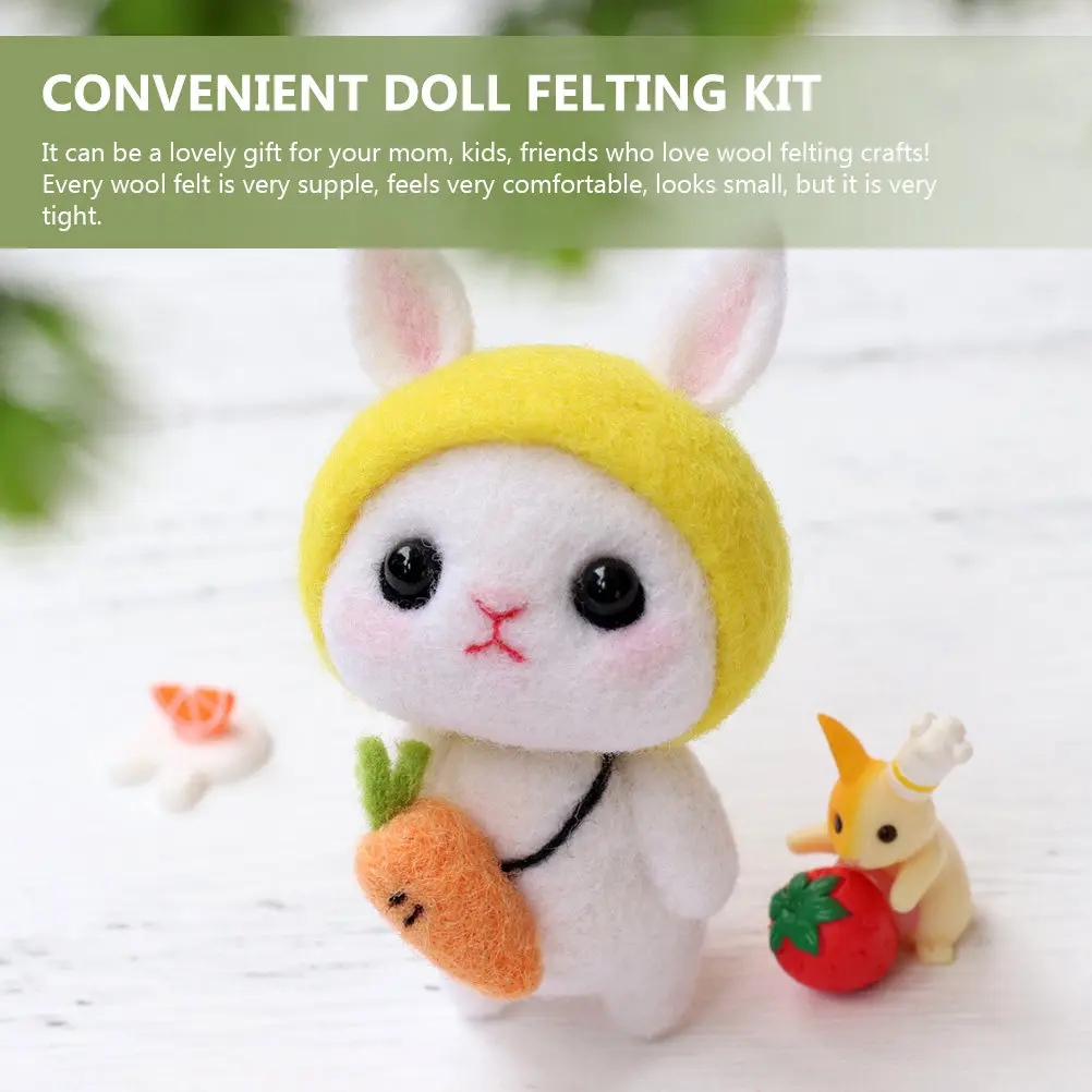 

Набор для валяния из шерсти (4 комплекта): Удобные инструменты и материалы для рукоделия своими руками